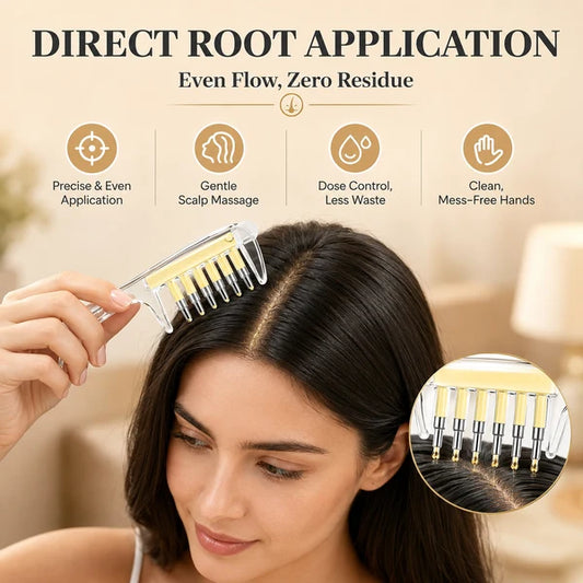 Crystal Serum Comb for Scalp Massage