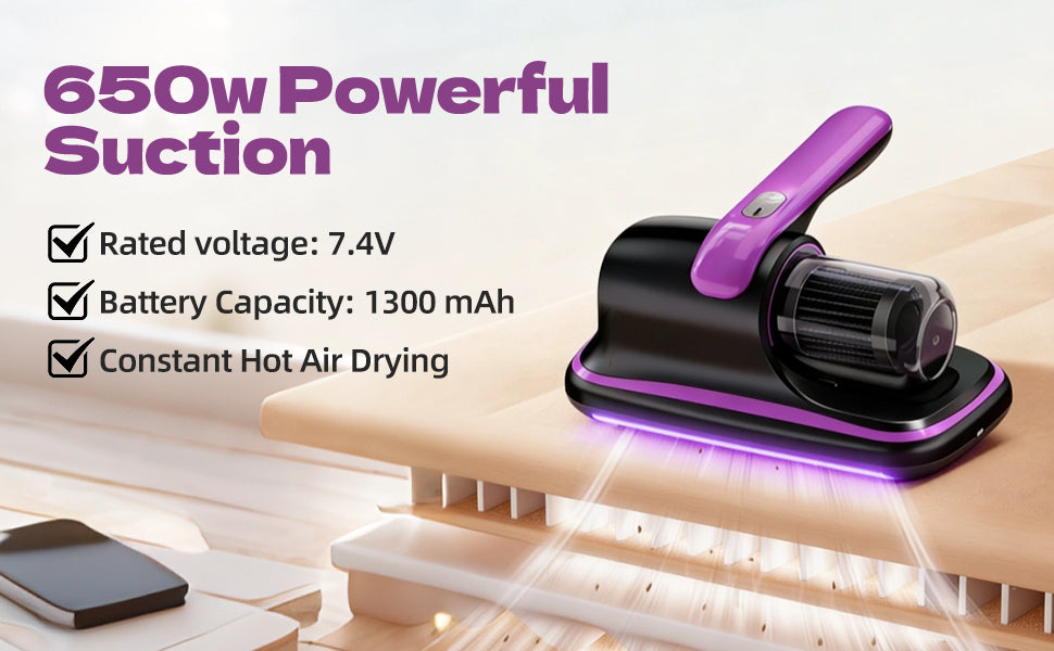 Cordless Vacuum Cleaner Mite Removal